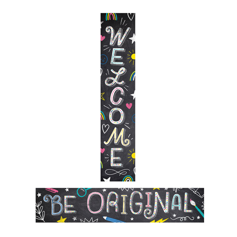 CHALK IT UP WELCOME BANNER