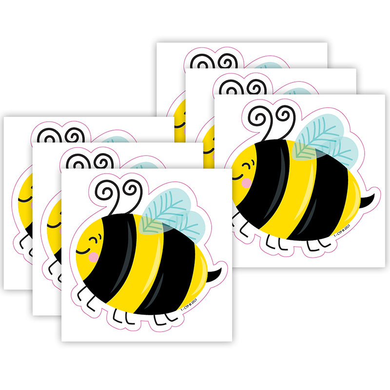 (6 PK) BEES 3 INCH DESIGNER CUTOUTS