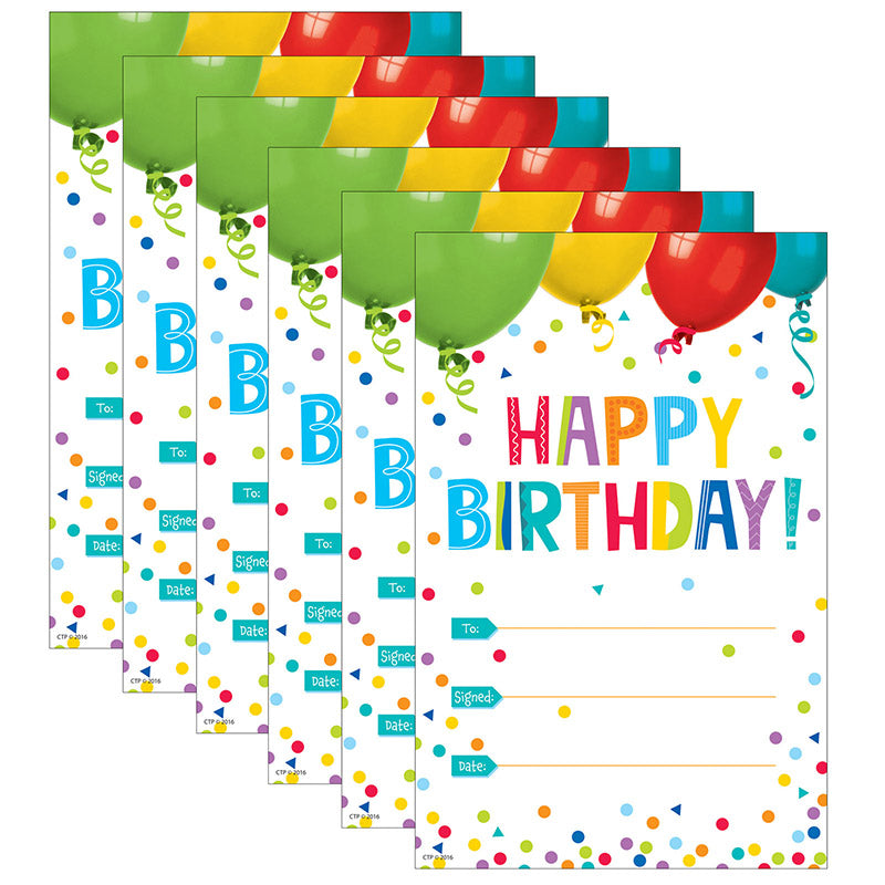 (6 PK) HAPPY BIRTHDAY AWARD PAINTED