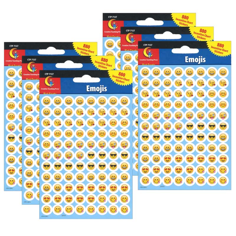 (6 PK) EMOTION ICONS HOT SPOT