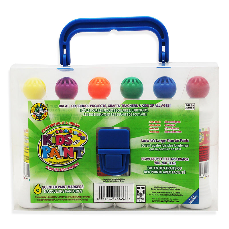 CRAFTY DAB PAINT 6 PK W/CARRYING