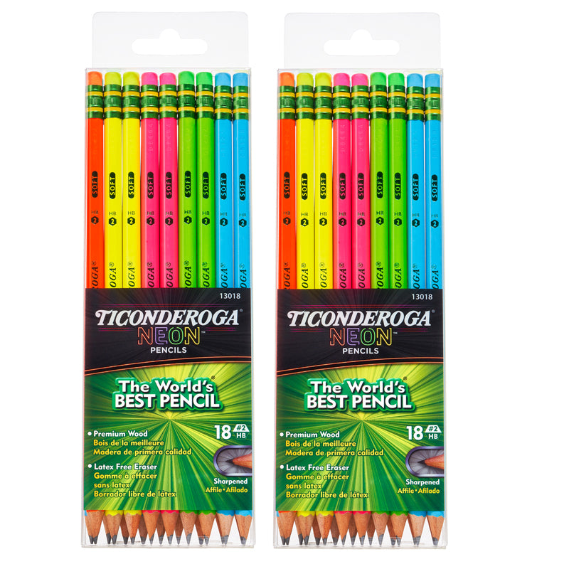 (2 PK) TICONDEROGA NEON PENCIL