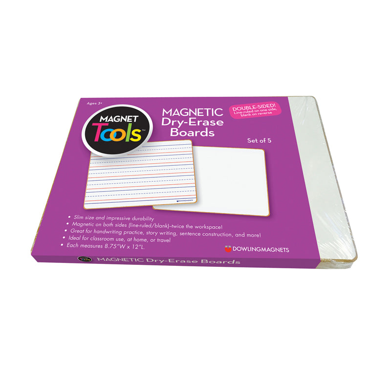 MAGNETIC DRY-ERASE BOARD SET OF 5