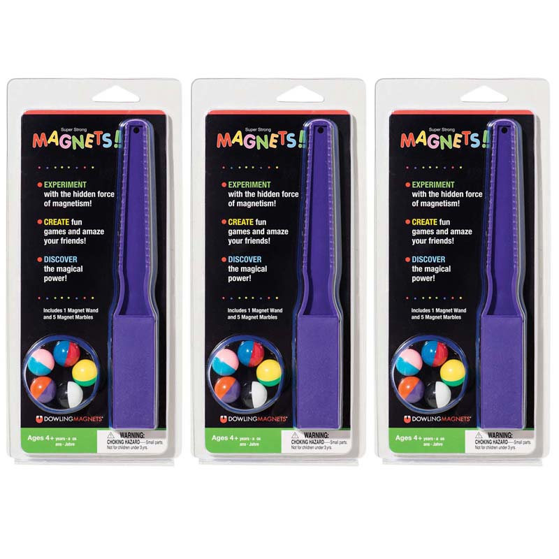 (3 EA) MAGNET WAND AND 5 MAGNET