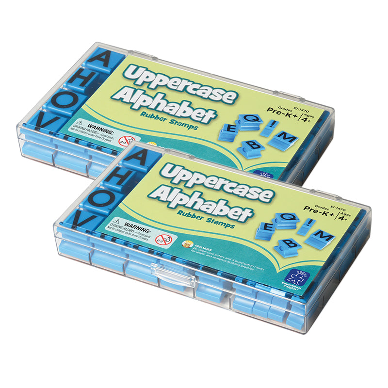 (2 ST) STAMPS UPPERCASE ALPHABET IN