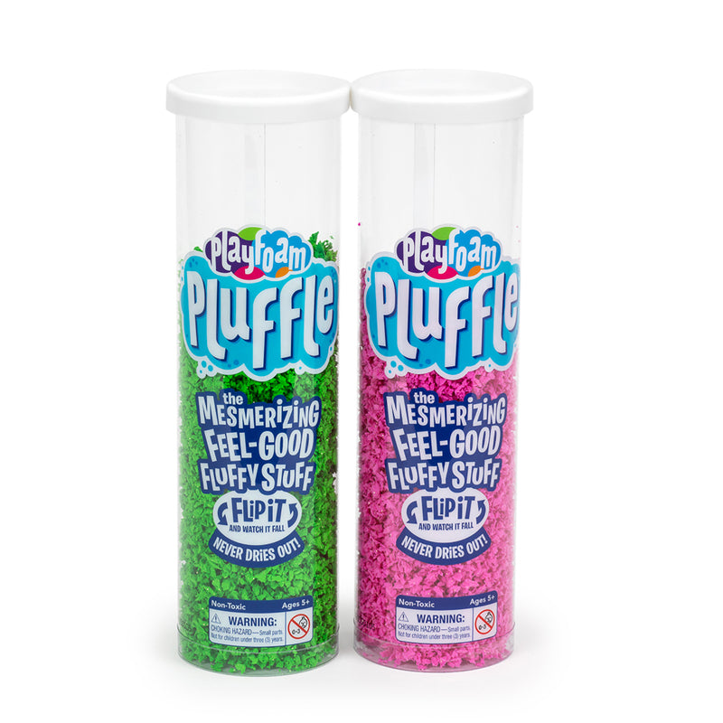 PLAYFOAM PLUFFLE 2 PK PINK & GREEN