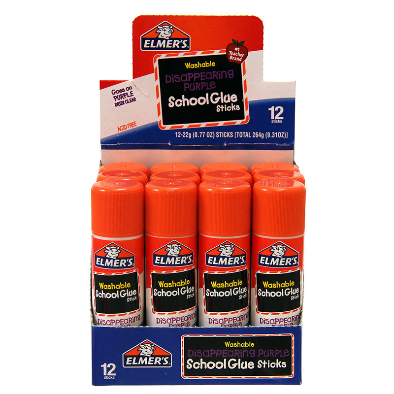 0.77OZ WASHABLE GLUE STICK 12PK