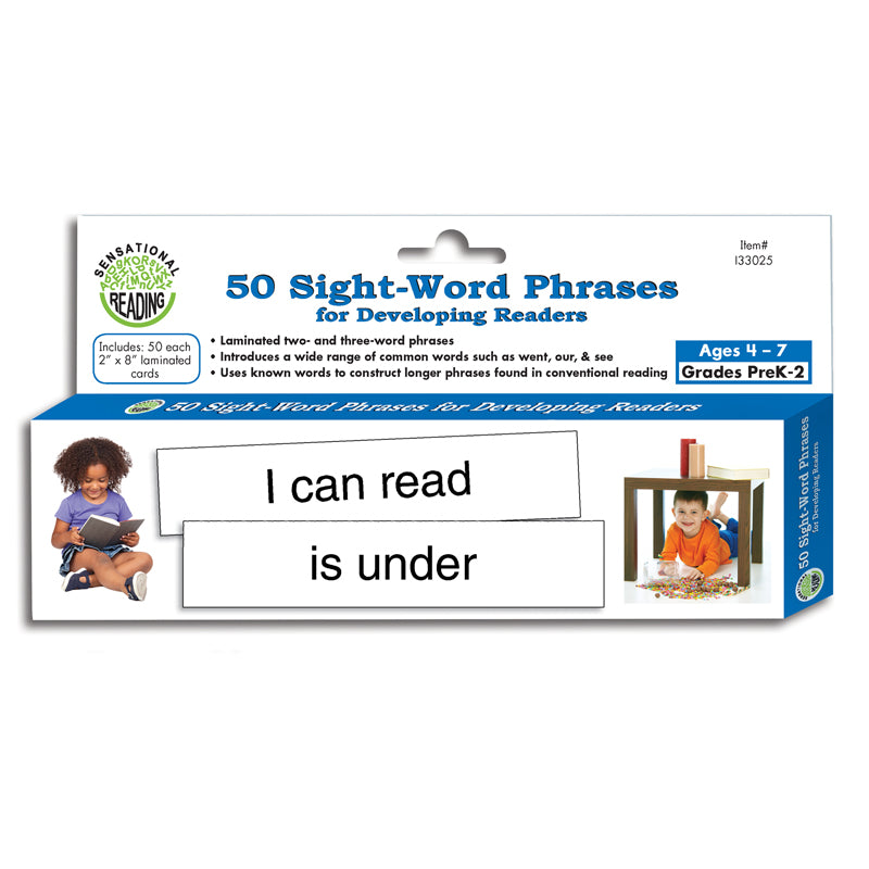 50 SIGHT WORD PHRASES FOR