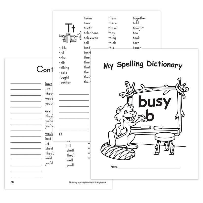 MY SPELLING DICTIONARY