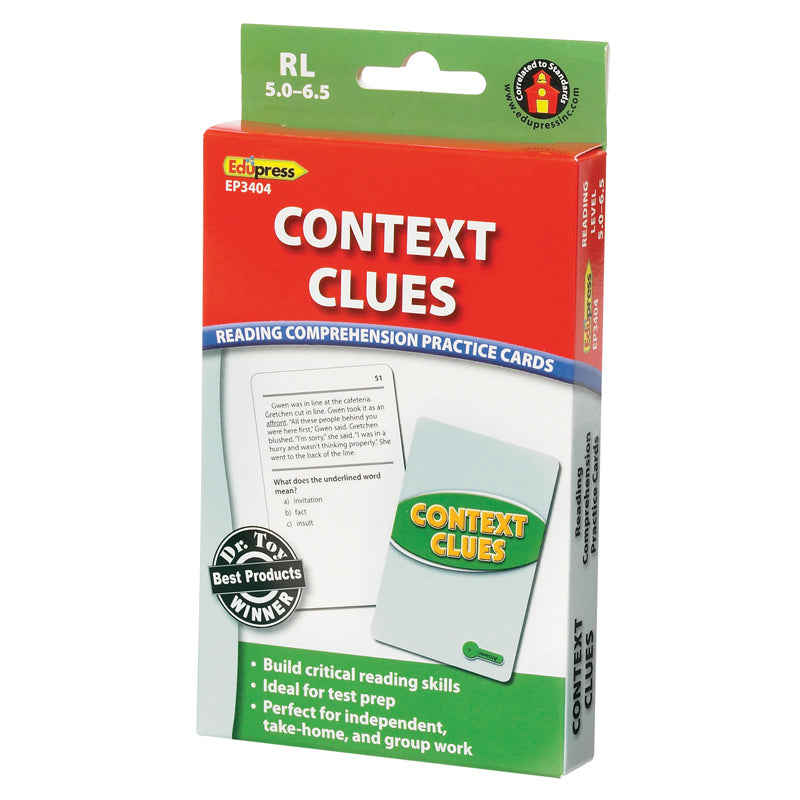 CONTEXT CLUES PRACTICE CARDS