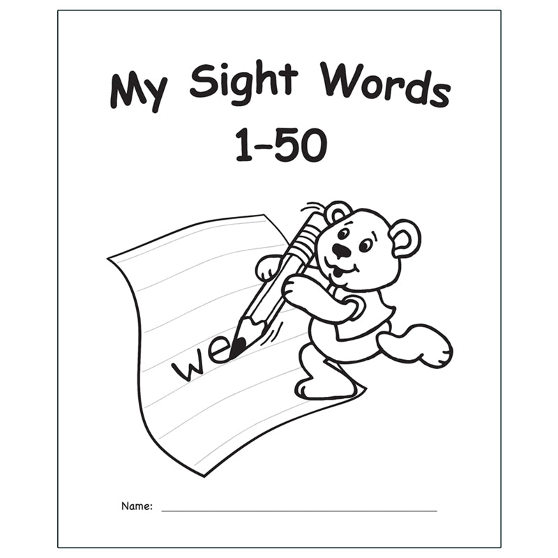 MY OWN BOOKS SIGHT WORDS 1-50