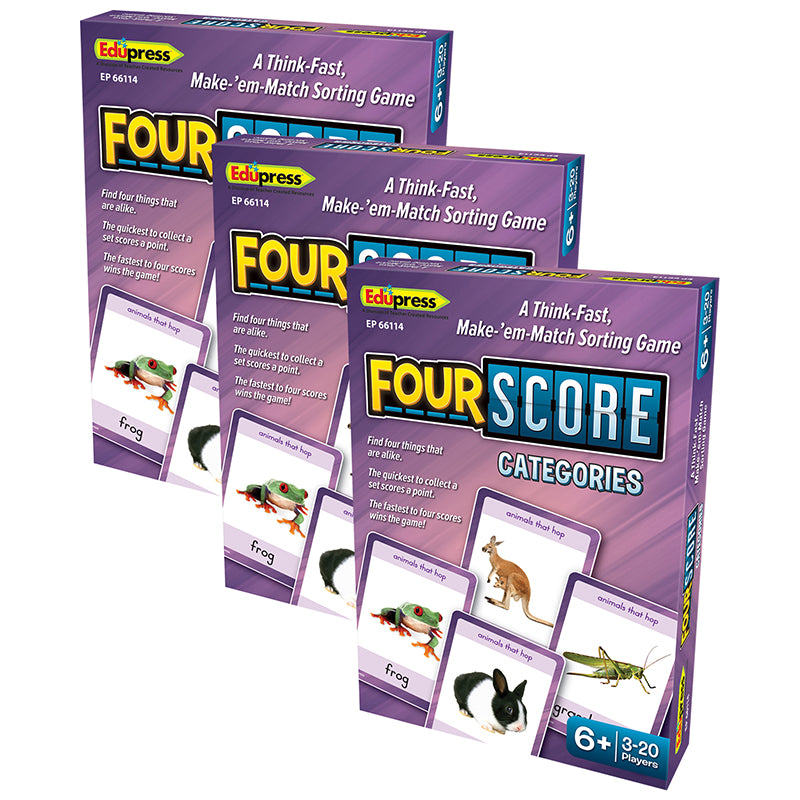 (3 PK) 4 SCORE CATEGORIES CARD GAME