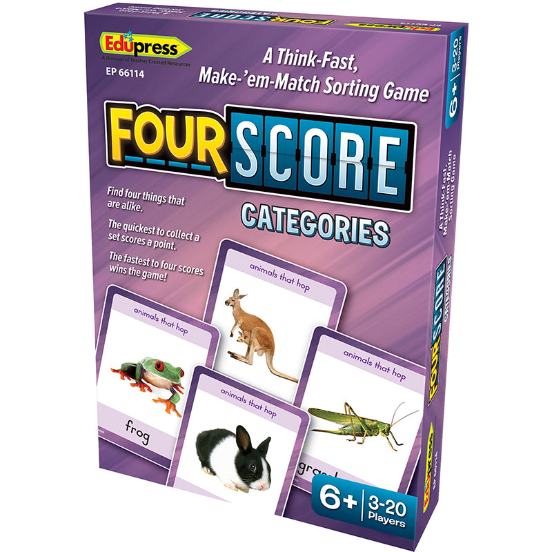 FOUR SCORE CATEGORIES CARD GAME