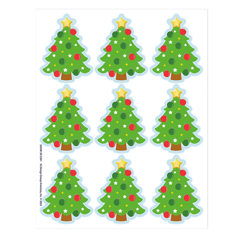 (12 PK) CHRISTMAS TREE STICKR GIANT