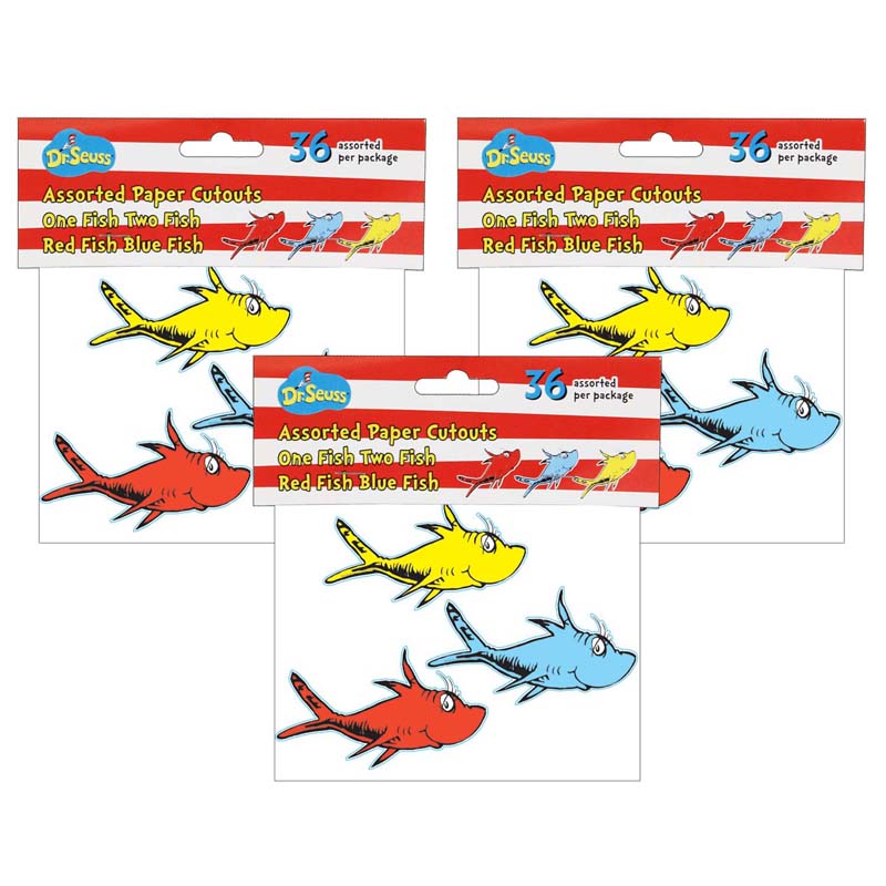 (3 PK) DR SEUSS ONE FISH TWO FISH