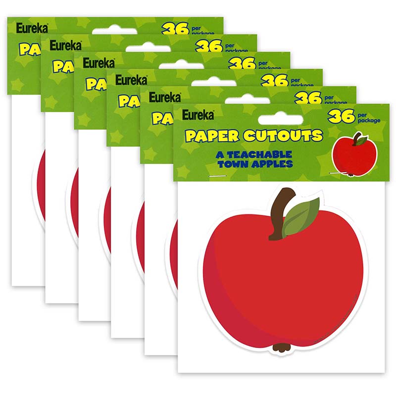 (6 PK) APPLES PAPER CUT-OUTS
