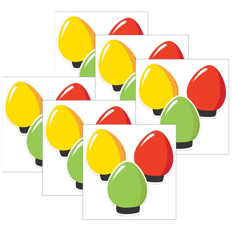 (6 PK) CHRISTMAS LIGHTS PAPER CUT