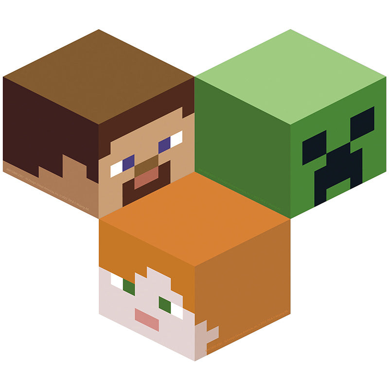 MINECRAFT ASSORTED PAPER CUT OUT
