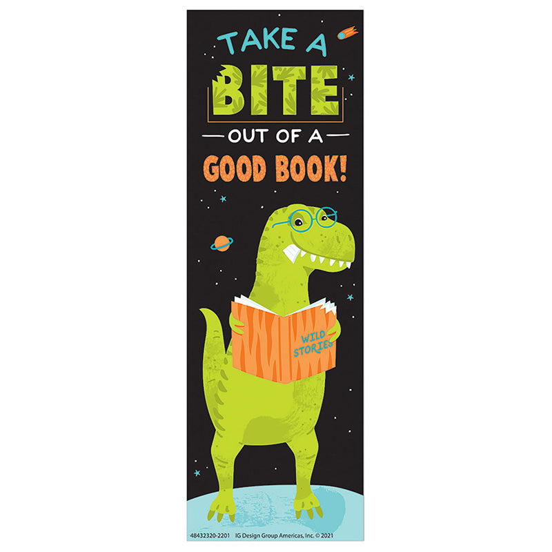 DINOSAUR BOOKMARK TAKE A BITE