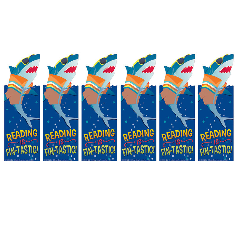 (6 PK) READING IS FINTASTIC BOOKMAK