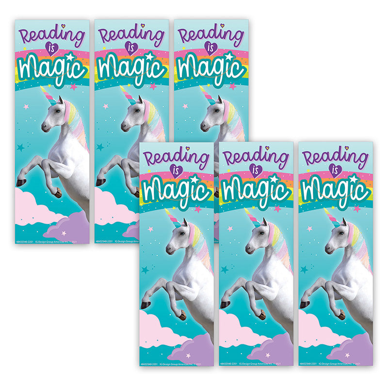 (6 PK) READING IS MAGIC BOOKMARK