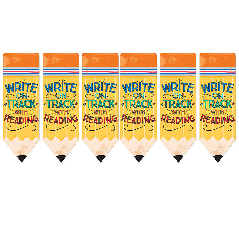 (6 PK) WRITE TRACK W/REDING BOOKMRK