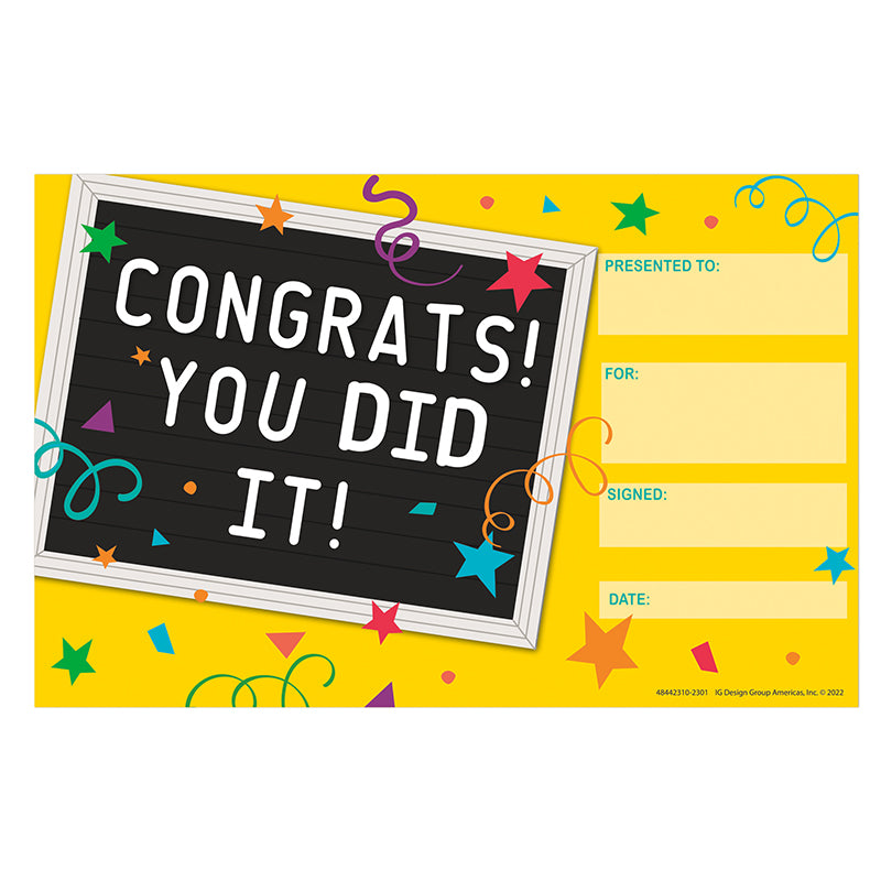 YOU DID IT RECOGNITION AWARD