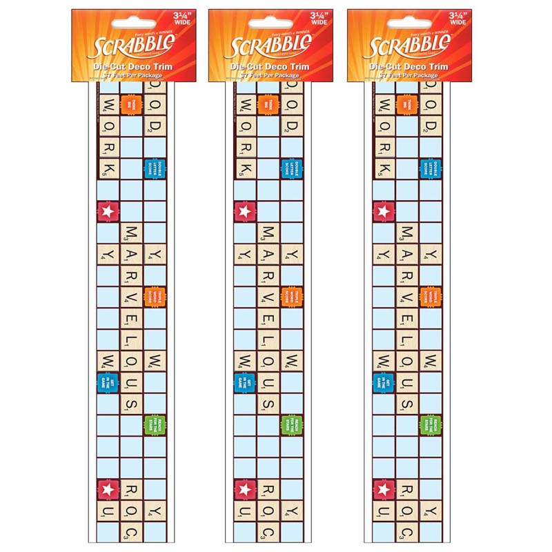 (3 PK) SCRABBLE LETTERS EXTRA WIDE