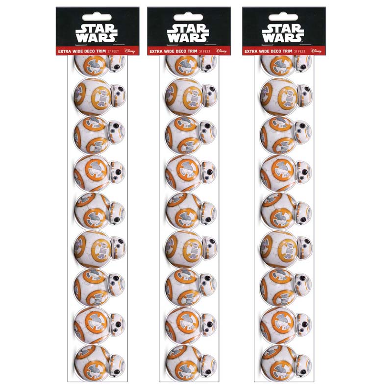(3 PK) STAR WARS BB 8 EXTRA WIDE
