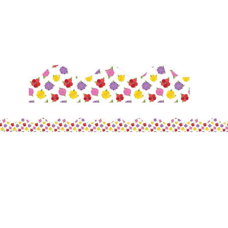 A TEACHABLE TOWN FLORAL DECO TRIM