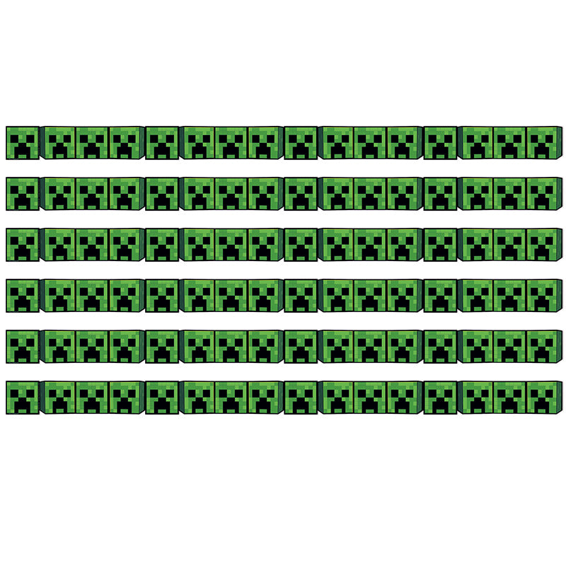 (6 PK) MINECRAFT CREEPER WIDE TRIM