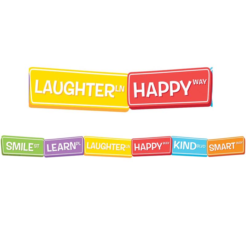 HAPPY STREET SIGNS DECO TRIM