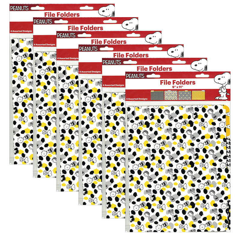 (6 PK) PNUTS TOUCH CLASS FILE FLDRS