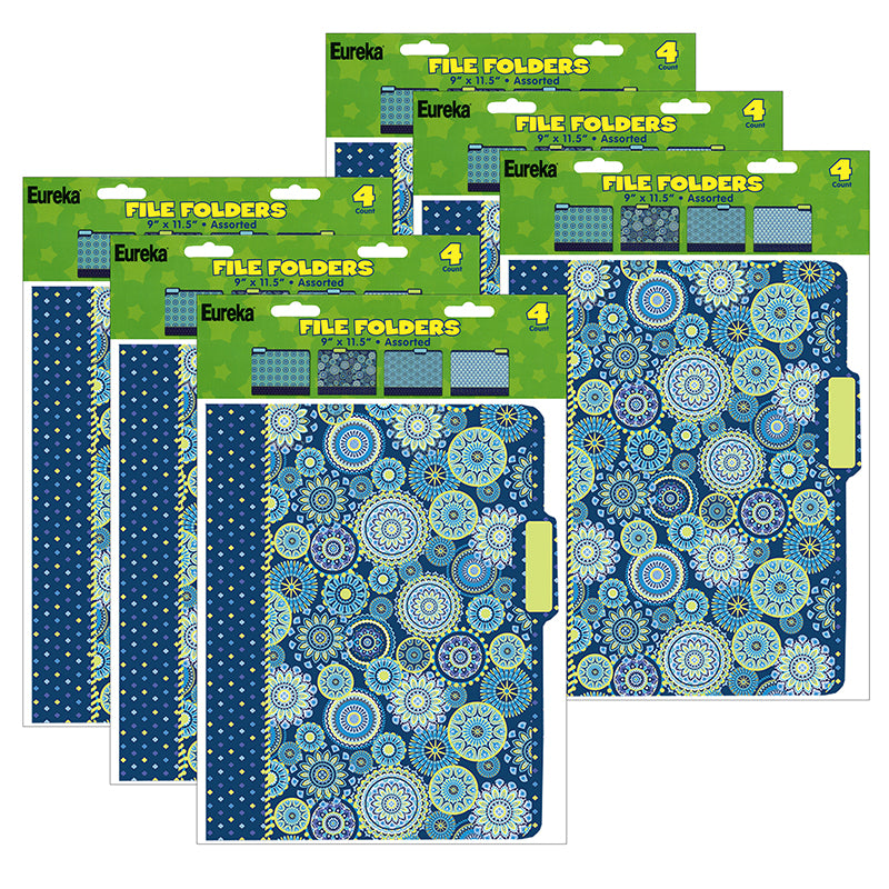 (6 PK) BLUE HARMONY FILE FOLDERS
