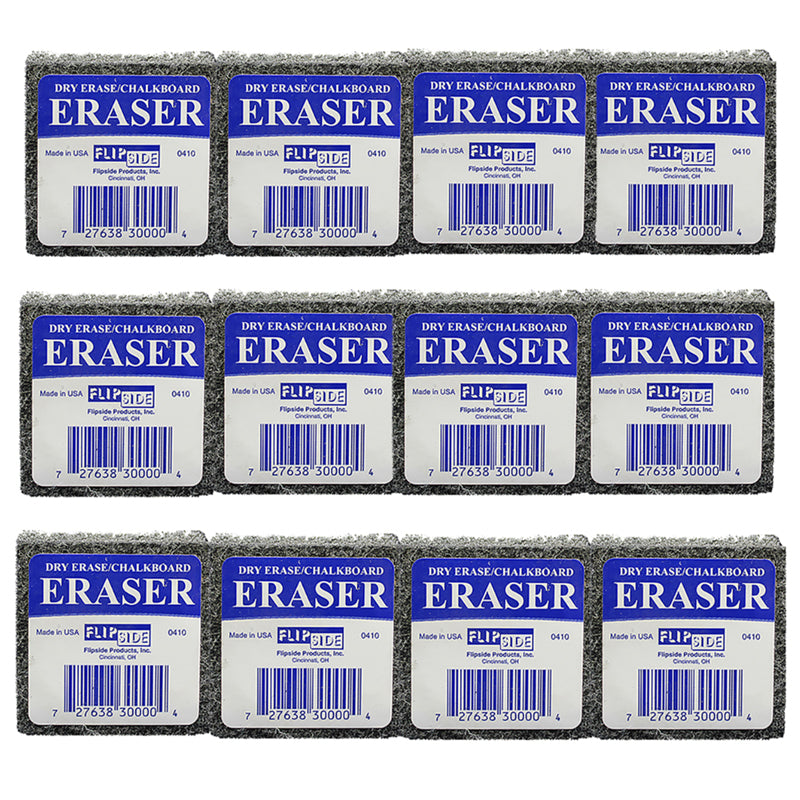 FLIPSIDE STUDENT ERASER 12PK CLASS