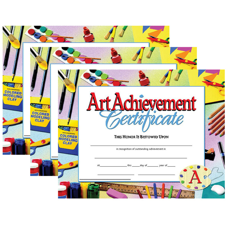 (3 PK) CERTIFICATES ART ACHIEVEMENT