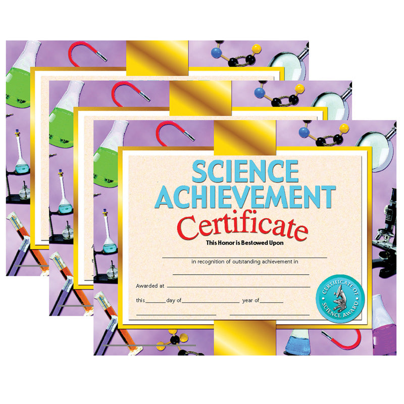 (3 PK) SCIENCE ACHIEVEMENT CERT