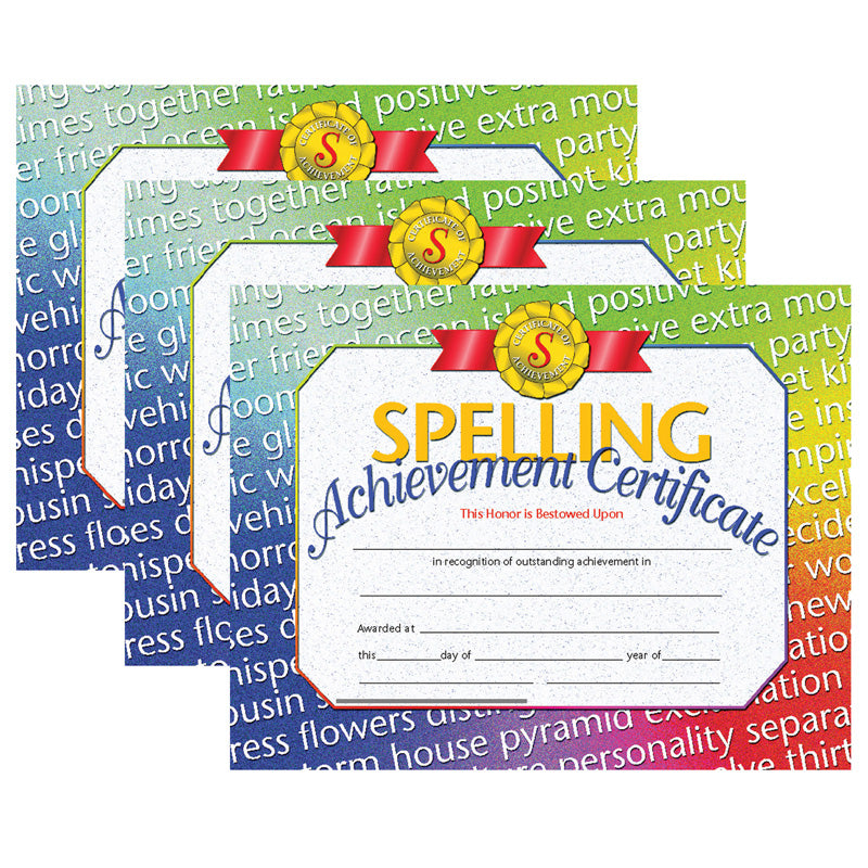 (3 PK) SPELLING ACHIEVEMENT CERT