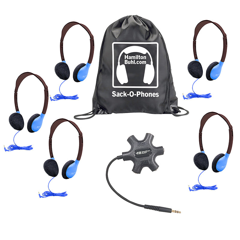 GALAXY HEADPHONES BLU 5/PK W/ACCESS