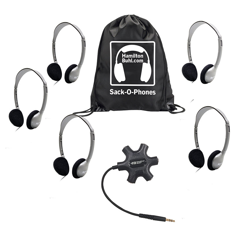 GALAXY HEADPHONES BLK 5/PK W/ACCESS