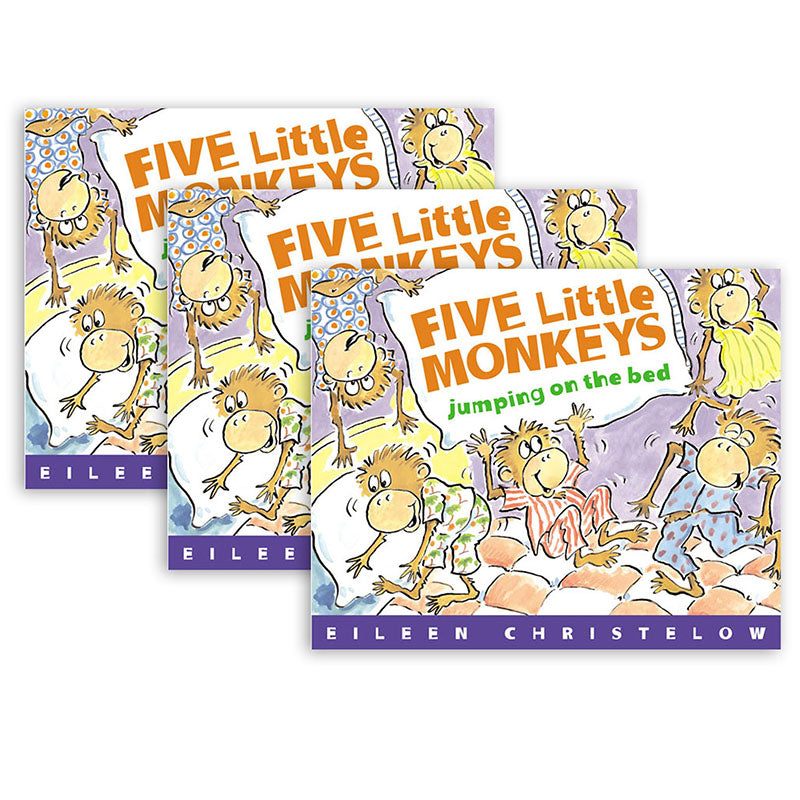 (3 EA) FIVE LITTLE MONKEYS JUMPING