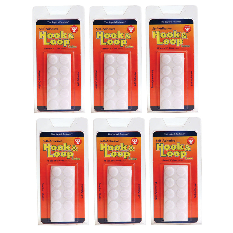 (6 PK) HOOK & LOOP FASTENER 5/8