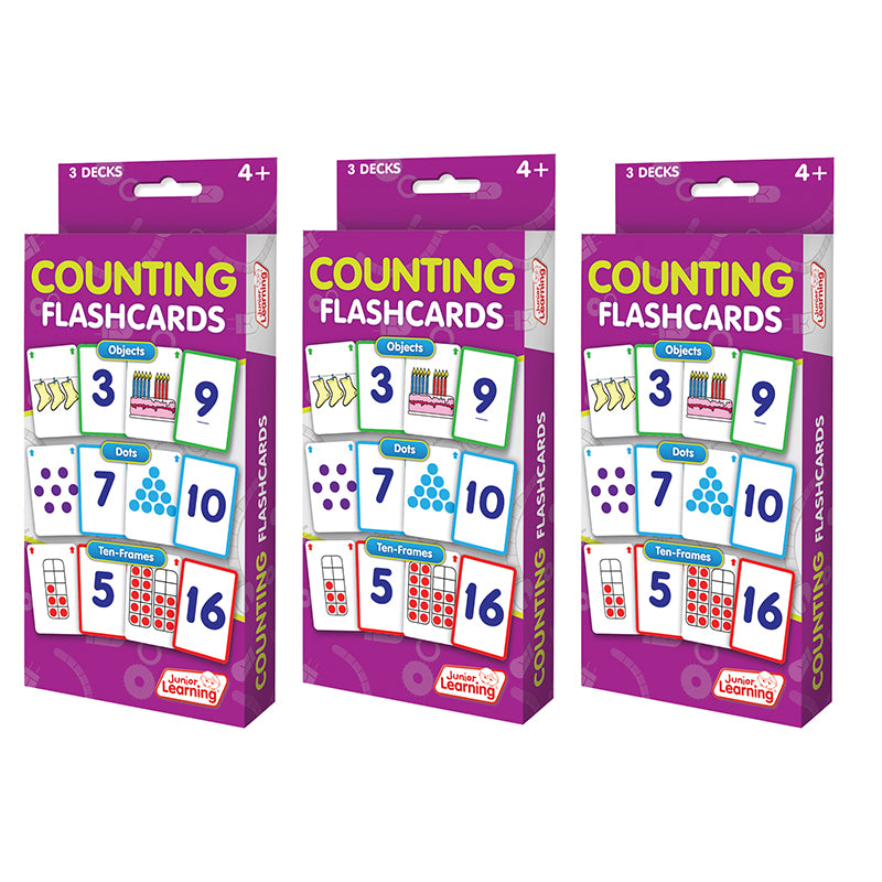 (3 PK) COUNTING FLASH CARDS