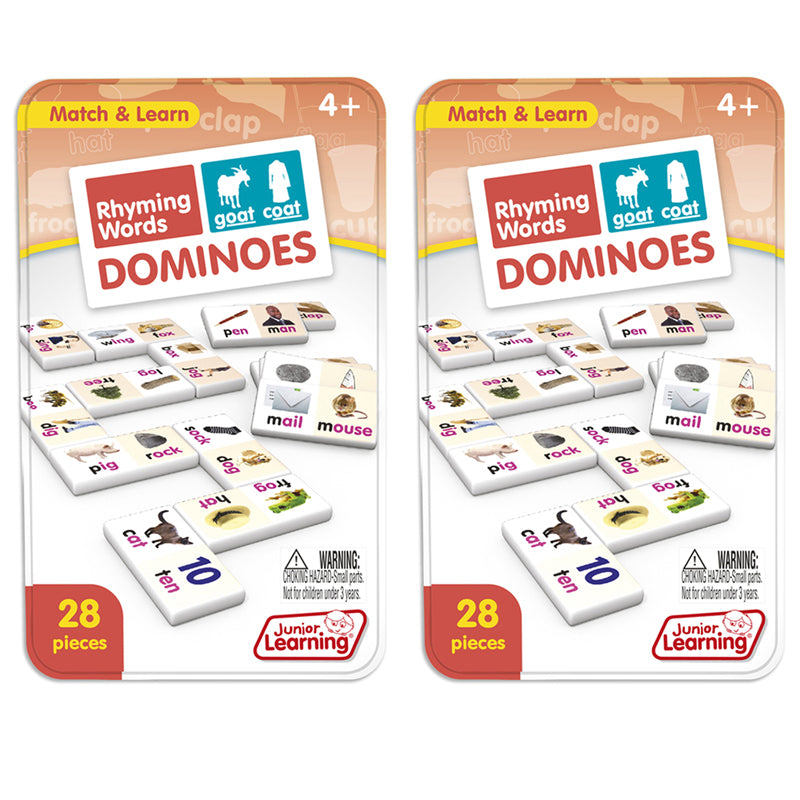 (2 EA) RHYMING WORDS DOMINOES
