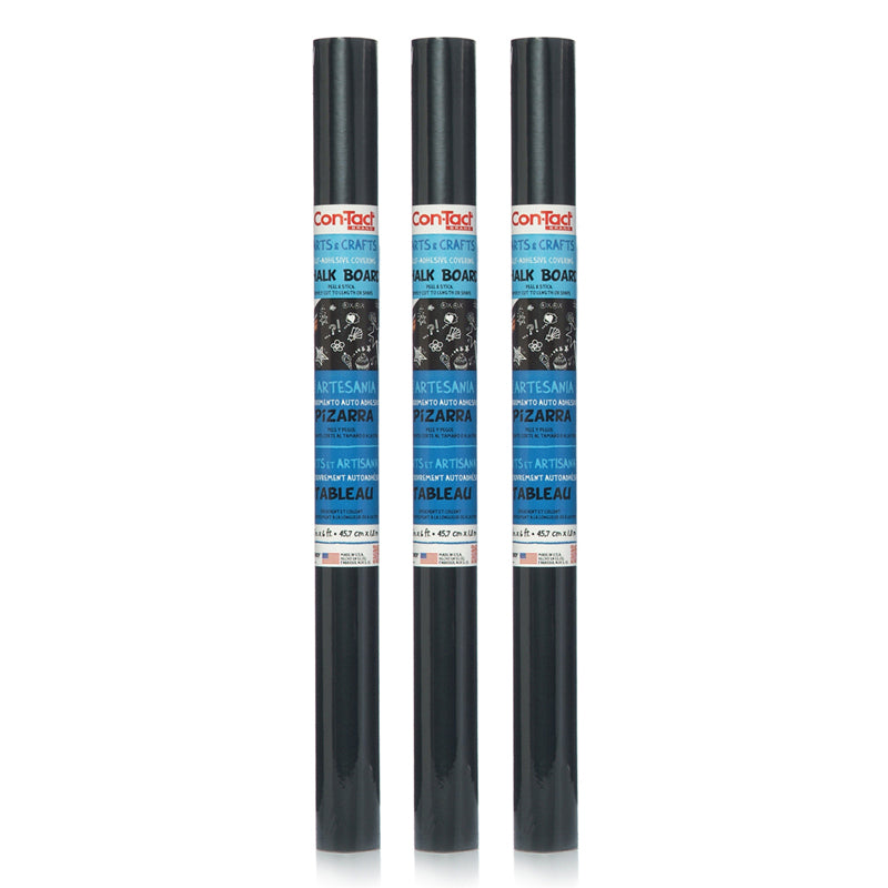 (3 EA) ADHESIVE ROLL CHALKBOARD