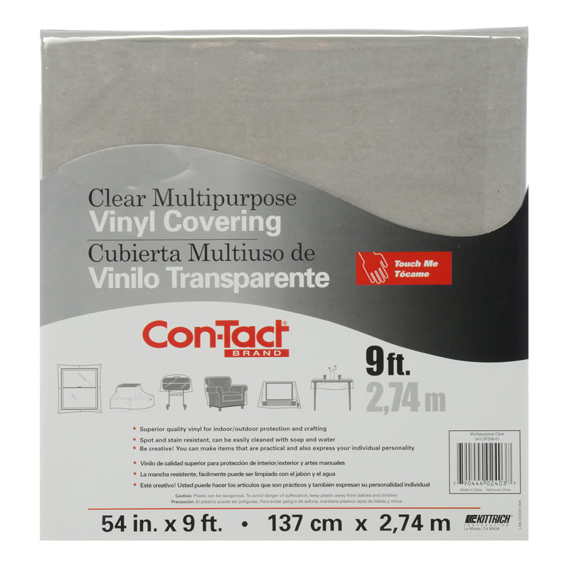 CONTACT CLEAR VINYL COVERING