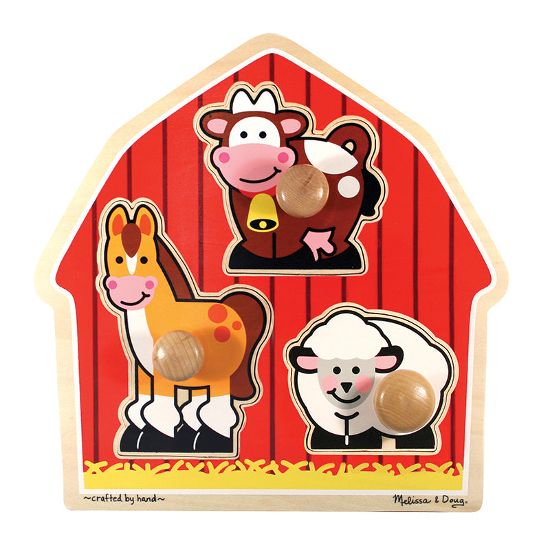 BARNYARD ANIMALS JUMBO KNOB PUZZLE