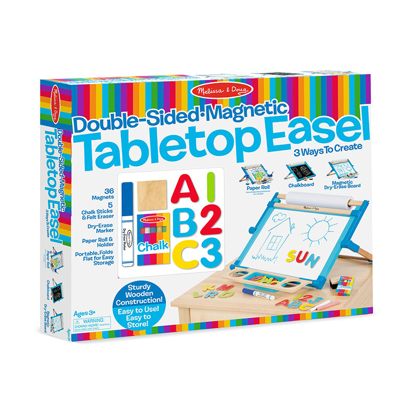 DOUBLESIDED MAGNETIC TABLETOP EASEL