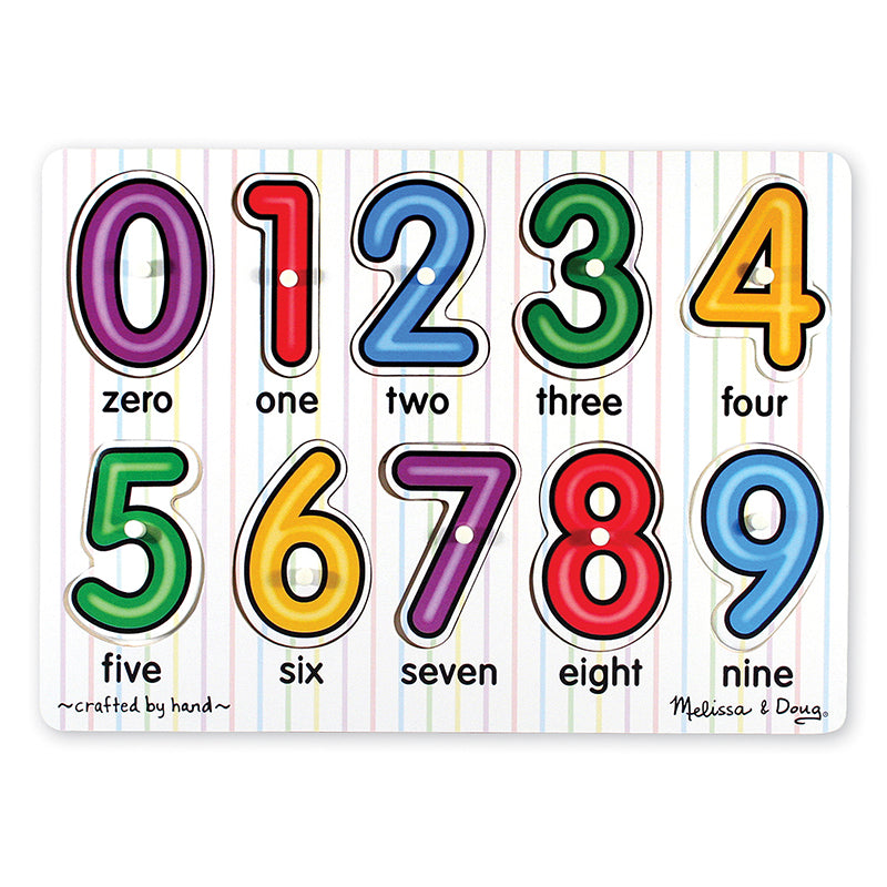 SEE-INSIDE NUMBERS PEG PUZZLE