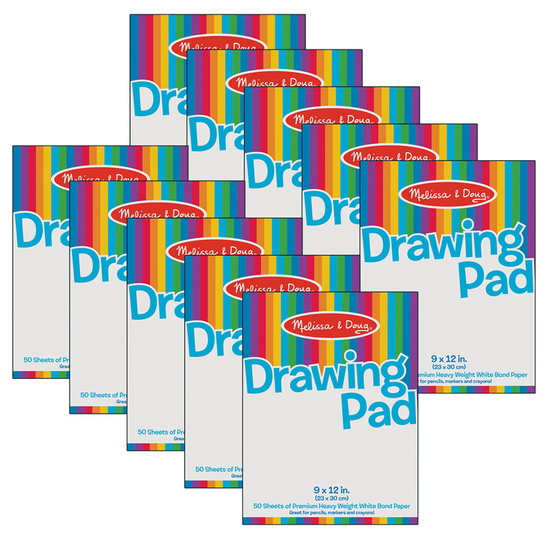 (10 EA) DRAWING PAD 9X12